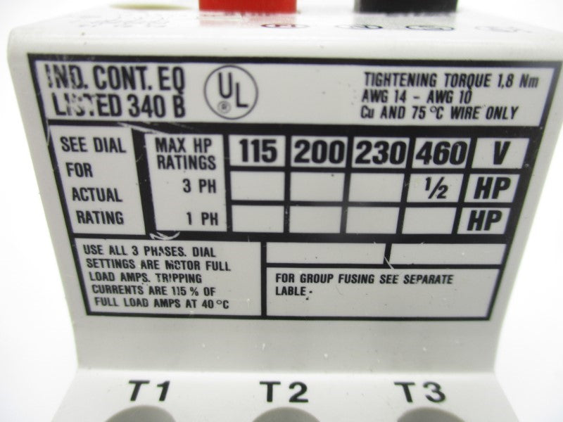 KLOCKNER MOELLER PKZM1-0.6 660V 0.6A (AS PICTURED) NSNP
