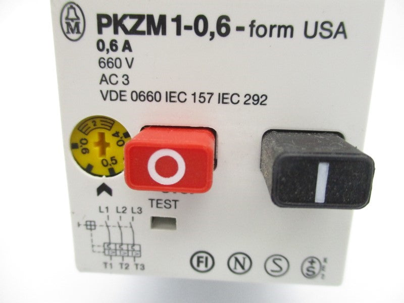 KLOCKNER MOELLER PKZM1-0.6 660V 0.6A (AS PICTURED) NSNP