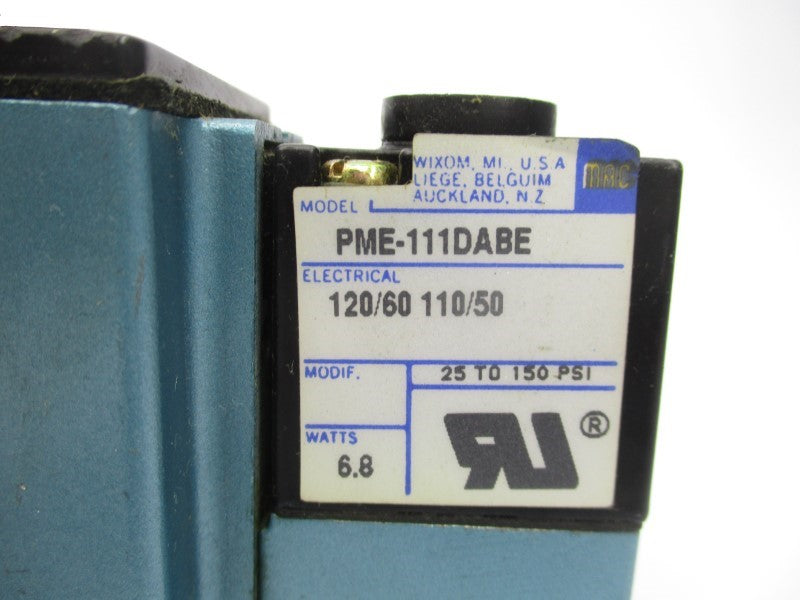 MAC 6211C-211-PM-111DA 110/120V 25-150PSI UNMP