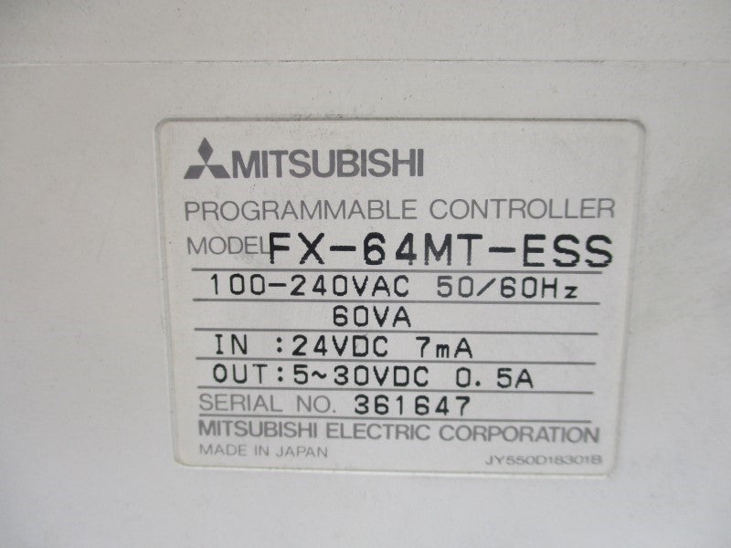 MITSUBISHI FX-64MT-ESS 120/240VAC UNMP