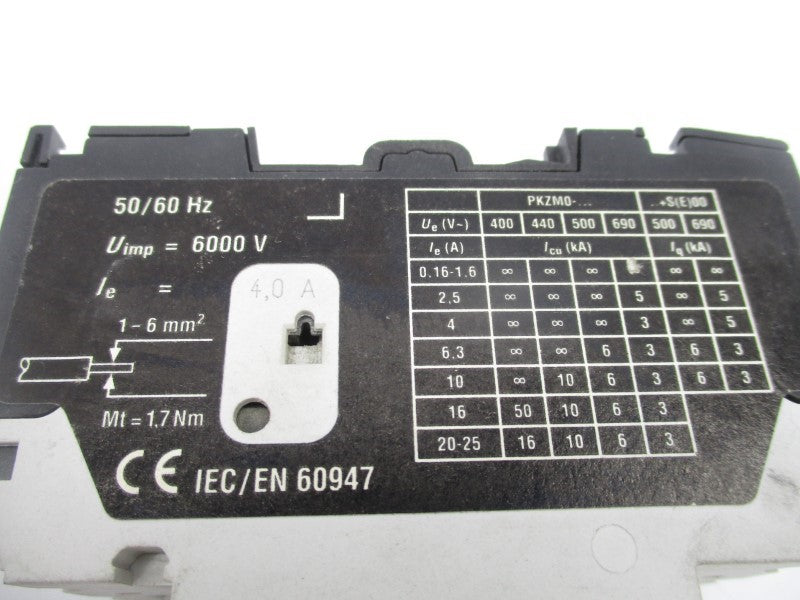 KLOCKNER MOELLER PKZM0-4 2.5-4.0A UNMP