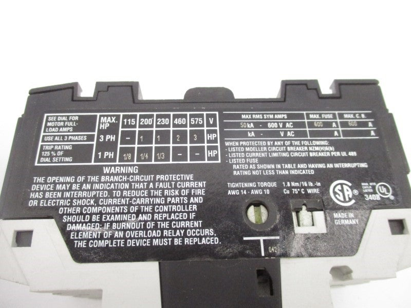 KLOCKNER MOELLER PKZM0-4 2.5-4.0A UNMP