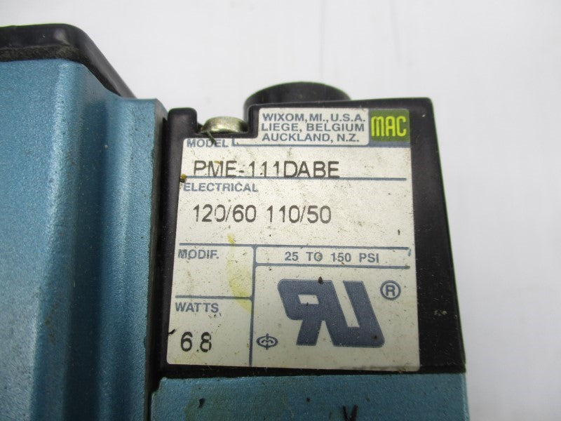 MAC 6211C-211-PM-111DA 110-120V 25-150PSI NSNP