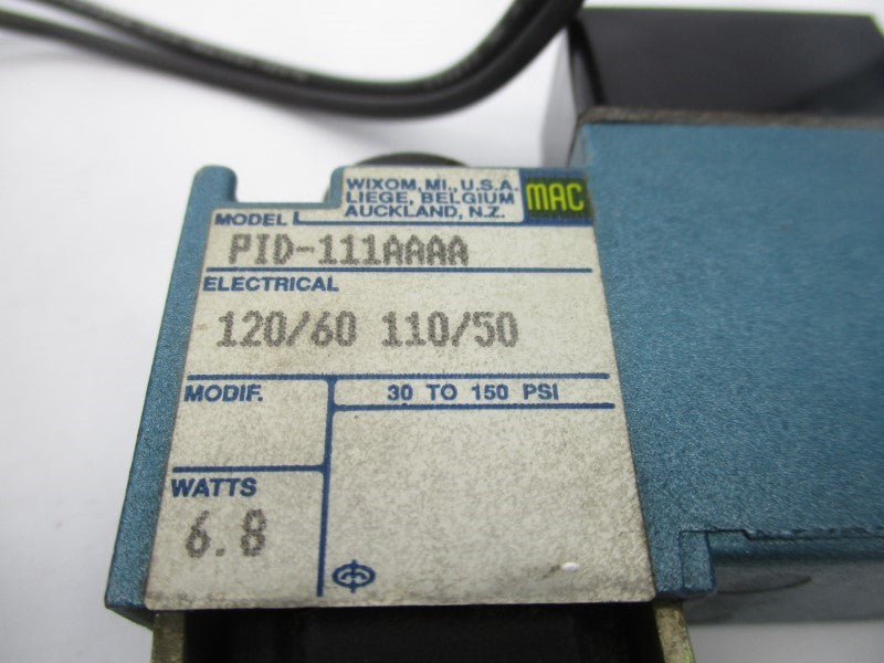MAC PID-111AAAA 110/120V 30-150PSI UNMP