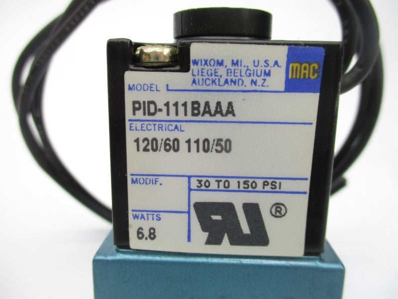 MAC PID-111BAAA 110/120V 30-150PSI UNMP