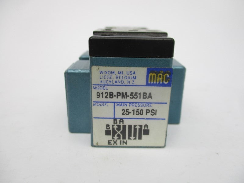 MAC 912B-PM-551BA 25-150PSI UNMP