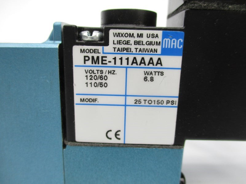 MAC 821C-PM-111AA-152 110/120V 25-150PSI NSNP