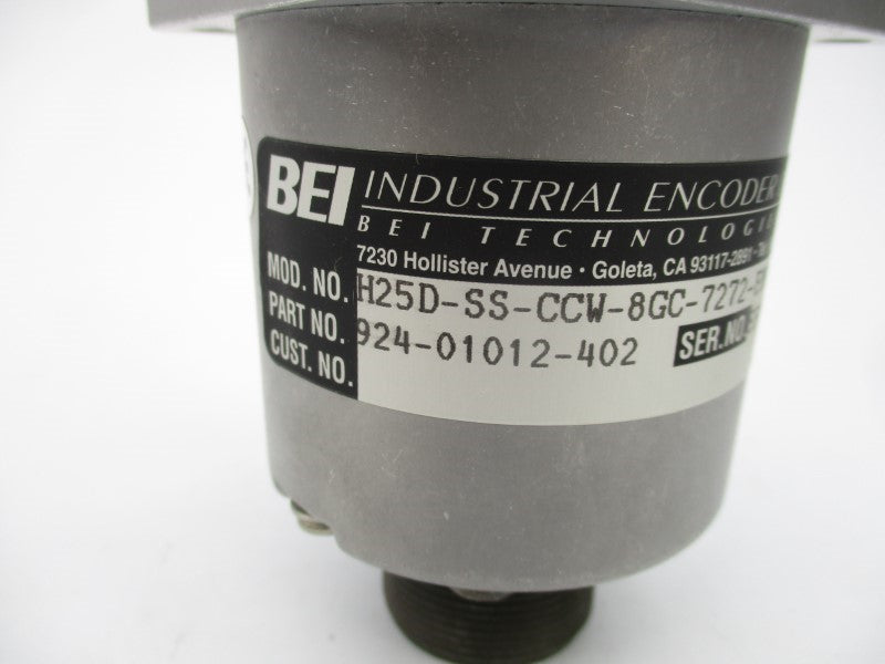 BEI H25D-SS-CCW-8GC-7272-EM20-S 5-28VDC NSNP