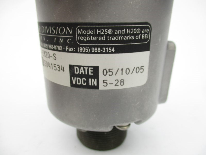BEI H25D-SS-CCW-8GC-7272-EM20-S 5-28VDC NSNP