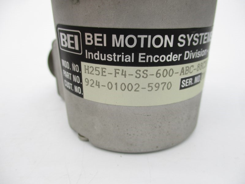 BEI H25E-F4-SS-600-ABC-88C30-LED-SM18-S 5VDC UNMP