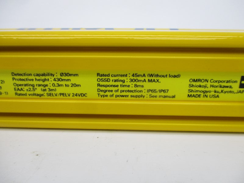 OMRON F3SG-4RA0430-30-L 24VDC 0.3-20M NSNP