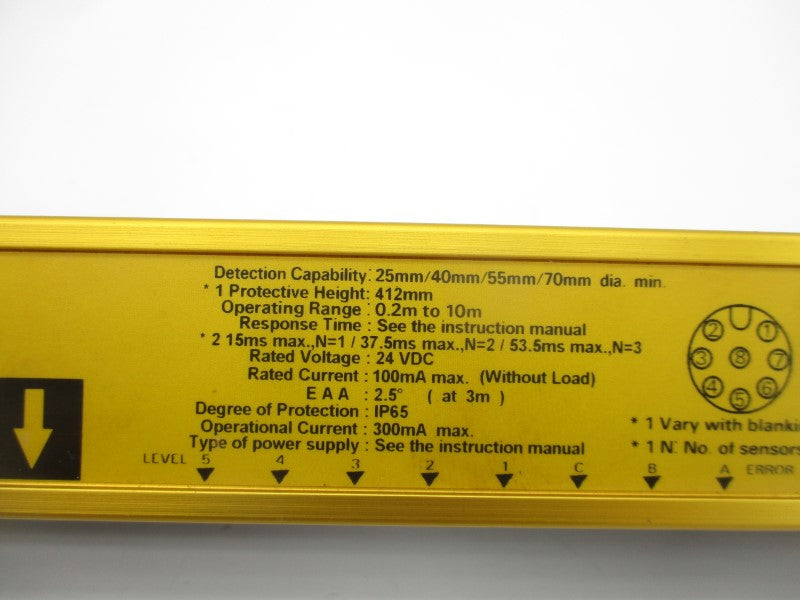 OMRON F3SN-A0412P25-L 24VDC 0.2-10M NSNP