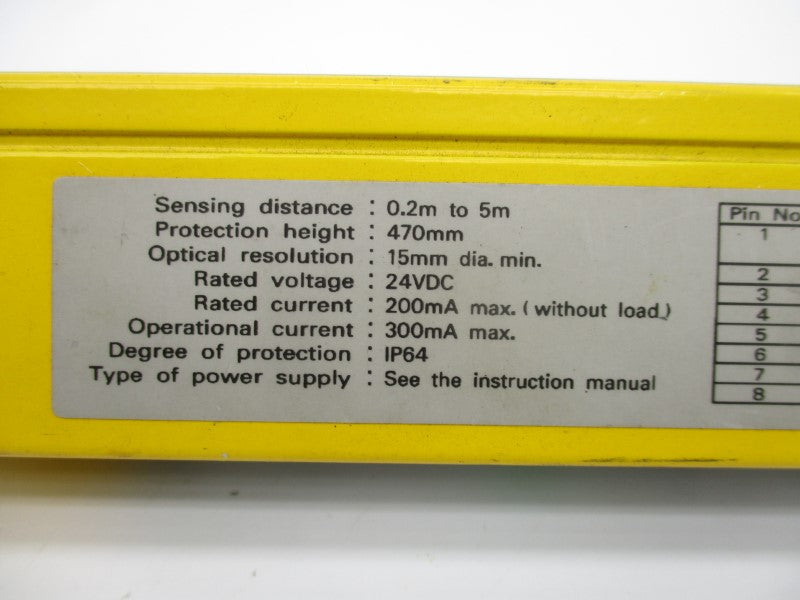 OMRON F3S-A481P-D 24VDC 0.2-5M UNMP