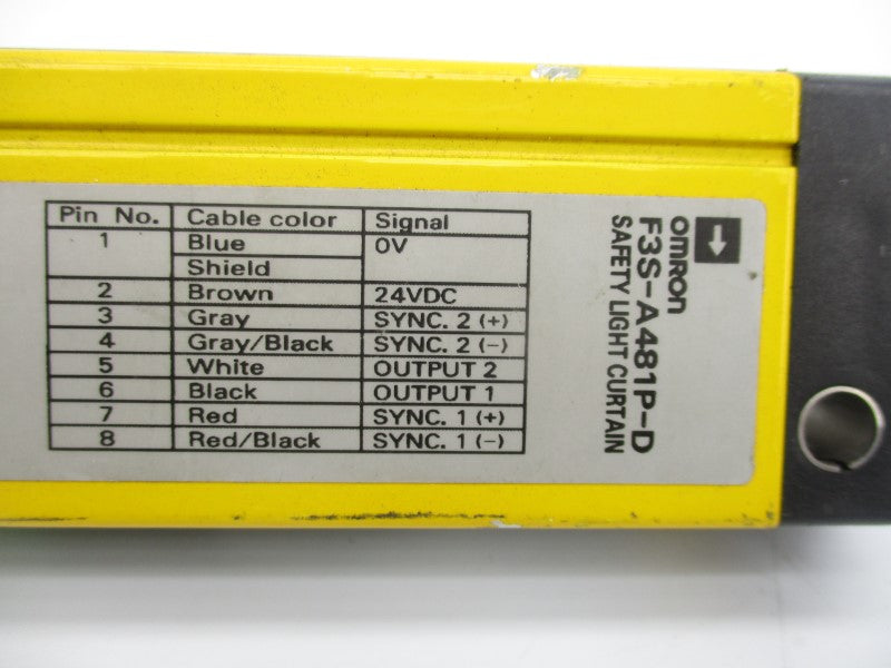 OMRON F3S-A481P-D 24VDC 0.2-5M UNMP