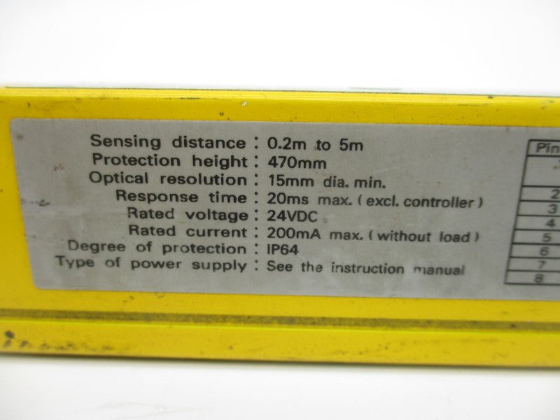 OMRON F3S-A481P-L 24VDC 0.2-5M UNMP
