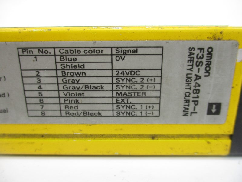 OMRON F3S-A481P-L 24VDC 0.2-5M UNMP