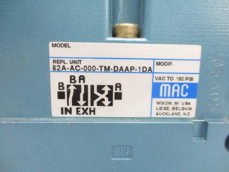 MAC 82A-AC-000-TM-DAAP-1DA 110/120V 25-150PSI NSNP