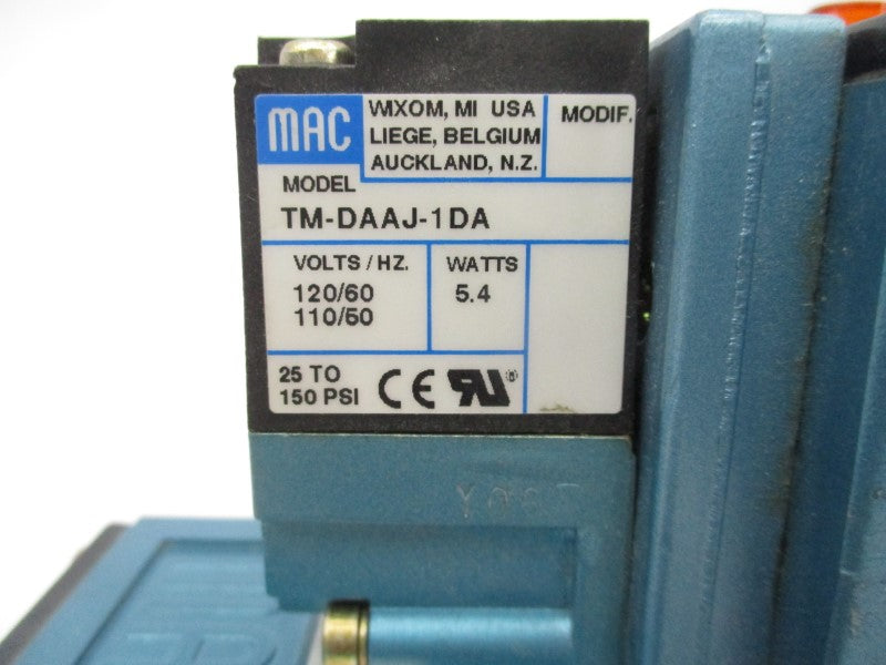 MAC 82A-BC-CKA-TM-DAAP-1DA 110/120 25-150PSI UNMP