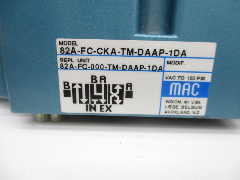 MAC 82A-FC-CKA-TM-DAAP-1DA 110/120V 25-150PSI (AS PICTURED) NSNP