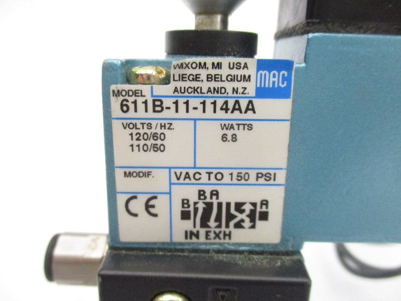 MAC 611B-11-114AA 110/120V 150PSI NSNP