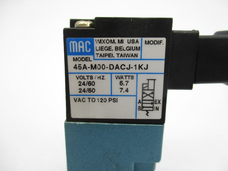 MAC 45A-M00-DACJ-1KJ 24V 120PSI NSNP