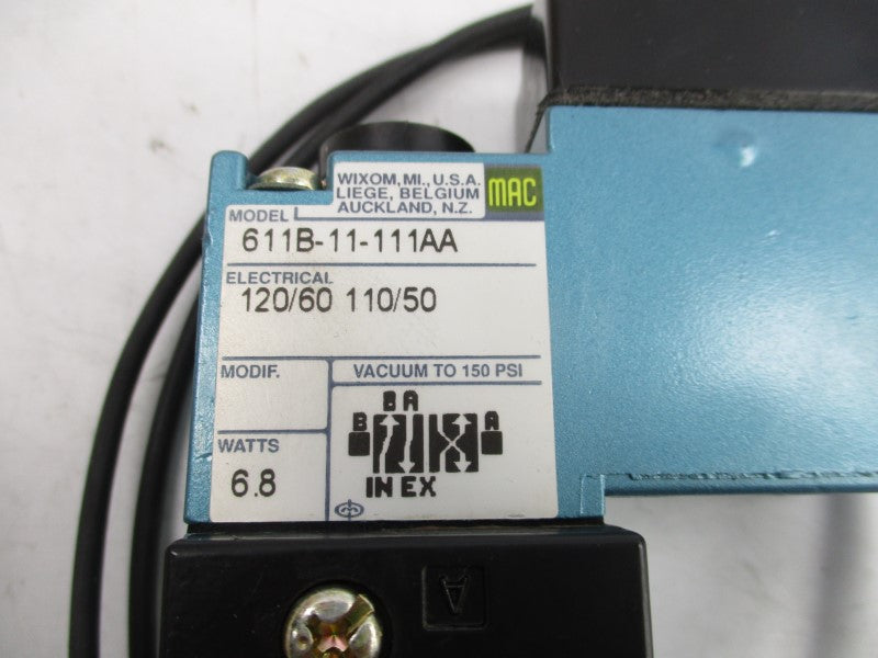 MAC 611B-11-111AA 110/120V 150PSI NSMP