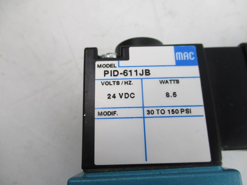MAC 711C-12-PI-611JB 24VDC 20-150PSI NSMP