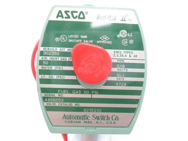 ASCO 8215G10 110/120V 50PSI 3/8" NSMP