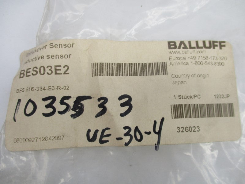 BALLUFF BES516-384-E3-R-02 BES03E2 NSMP