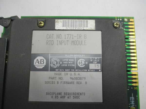 ALLEN BRADLEY 1771-IR SER. B F/W B UNMP