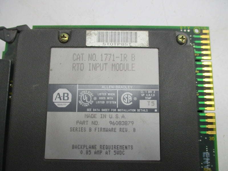 ALLEN BRADLEY 1771-IR SER. B F/W B UNMP
