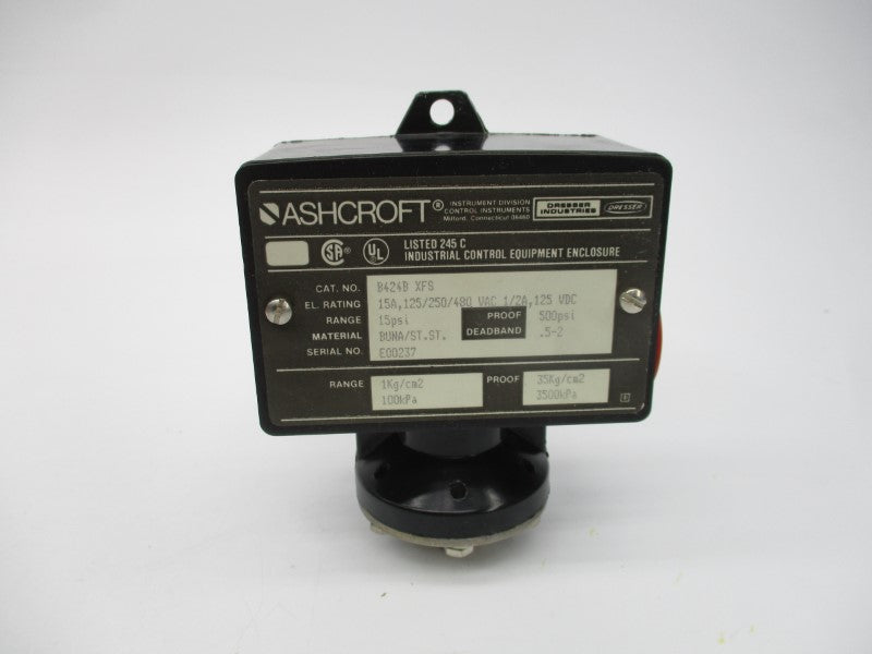ASHCROFT B424BXFS 480VAC 15A 15-500PSI NSMP