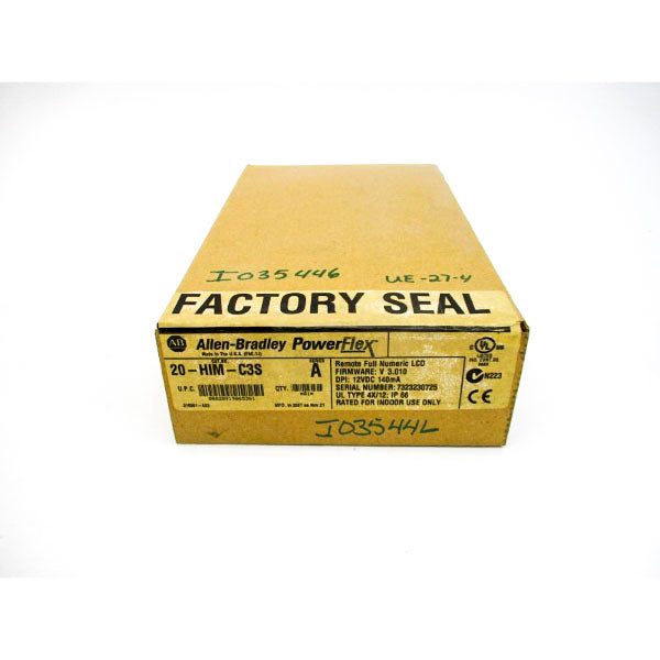 ALLEN BRADLEY 20-HIM-C3S SER. A F/W 3.010 12VDC DATE: 2007 NSFS