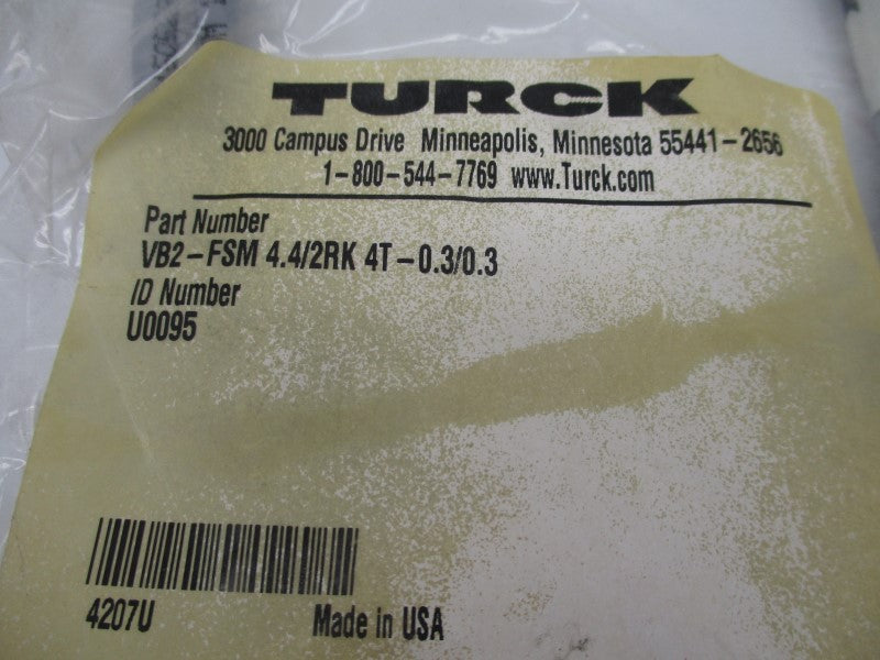 TURCK VB2-FSM4.4/2RK4T-0.3/0.3 U0095 NSMP