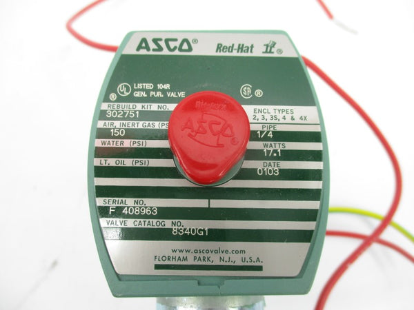 ASCO 8340G1 110/120V 150PSI 1/4" NSMP