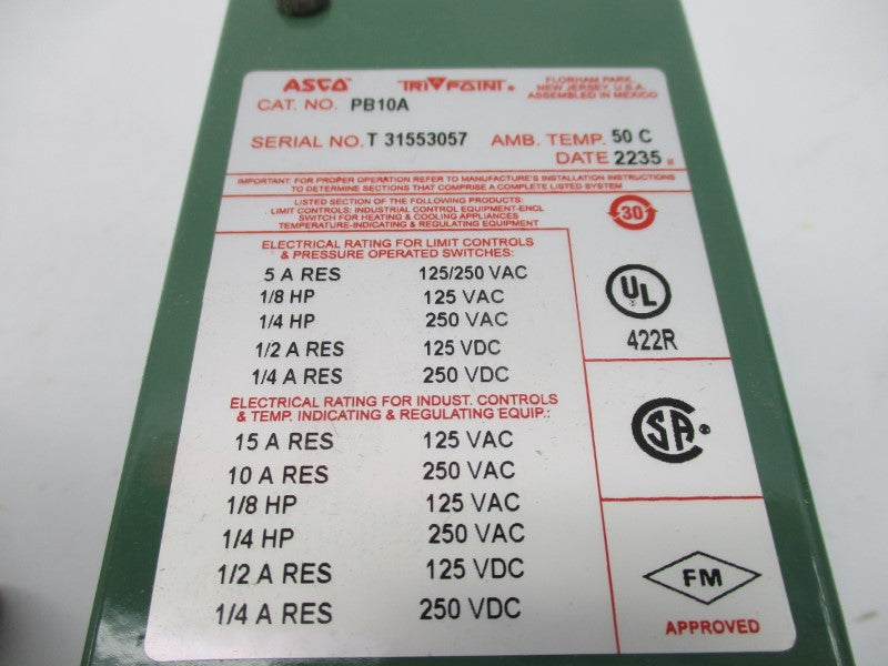 ASCO PB10A 250VAC NSMP
