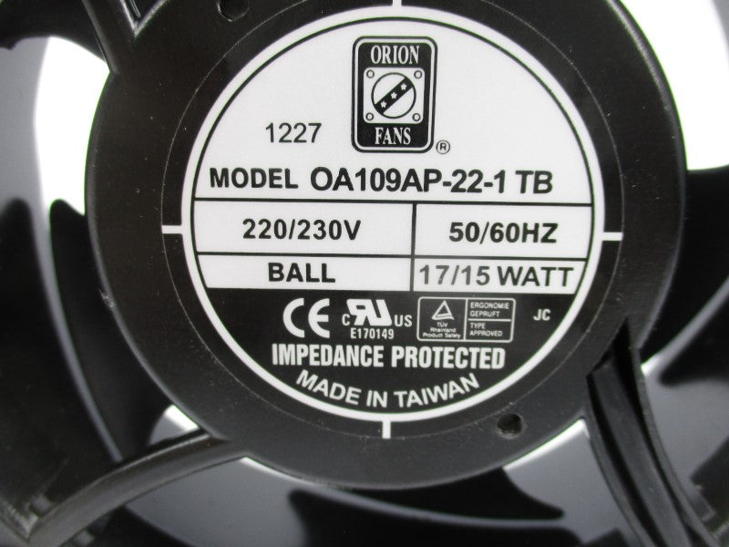 ORION FANS OA109AP-22-1TB 220/230V NSMP