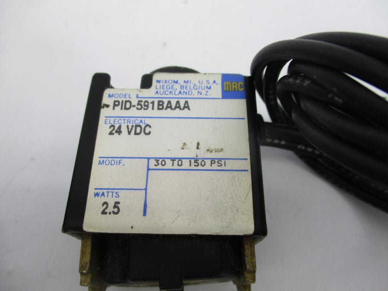 MAC PID-591BAAA 24VDC 30-150PSI (AS PICTURED) NSNP