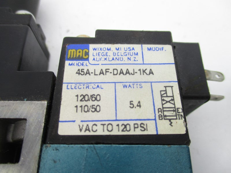 MAC 45A-LAF-DAAJ-1KA 110/120V 120PSI UNMP