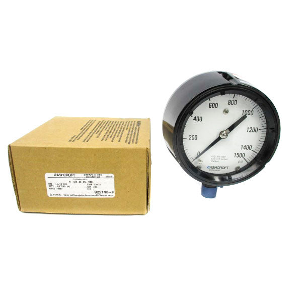 ASHCROFT 45-1279-SS-04L-1500# 0-1500PSI 4-1/2" NSMP