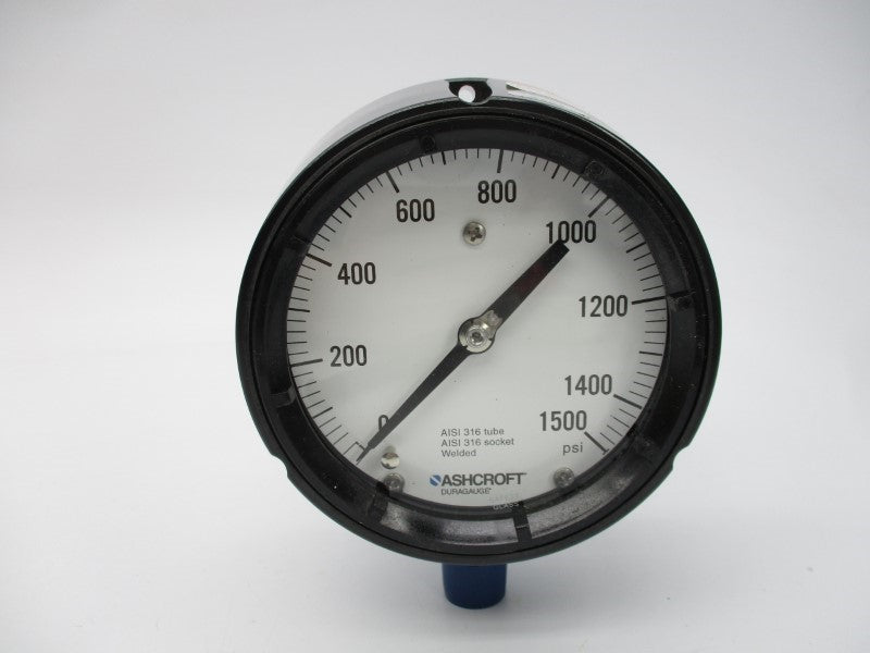 ASHCROFT 45-1279-SS-04L-1500# 0-1500PSI 4-1/2" NSMP