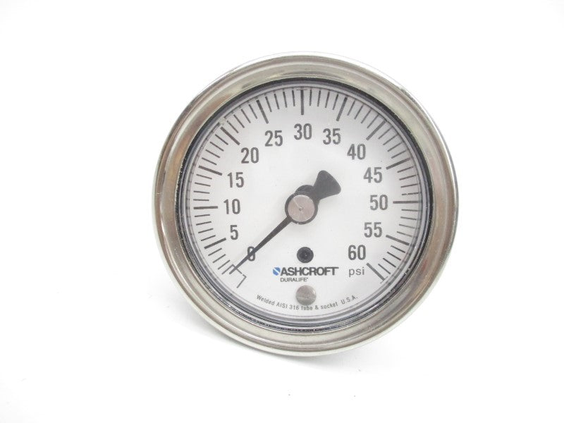 ASHCROFT 25-1009-SW-01B-60# 0-60PSI 2-1/2" NSMP