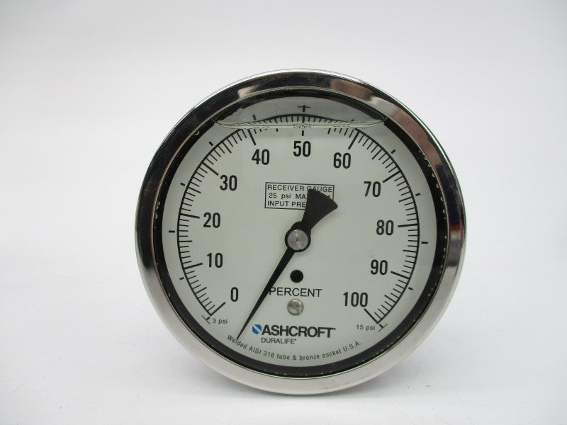 ASHCROFT 35-1009-AWL-02B-3-15#-XPRSGUC 3-15PSI 0-100 3-1/2" NSMP
