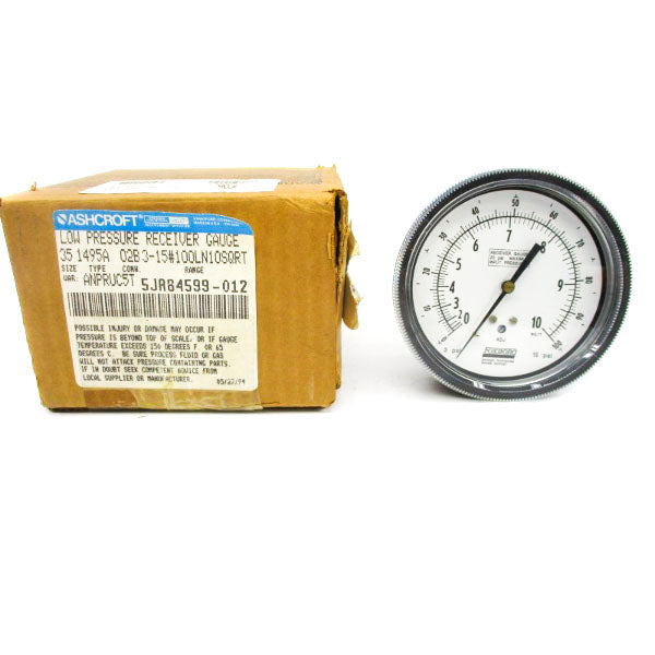 ASHCROFT 351495A02B3-15#100LN10SQRT 3-15PSI 0-100 NSMP