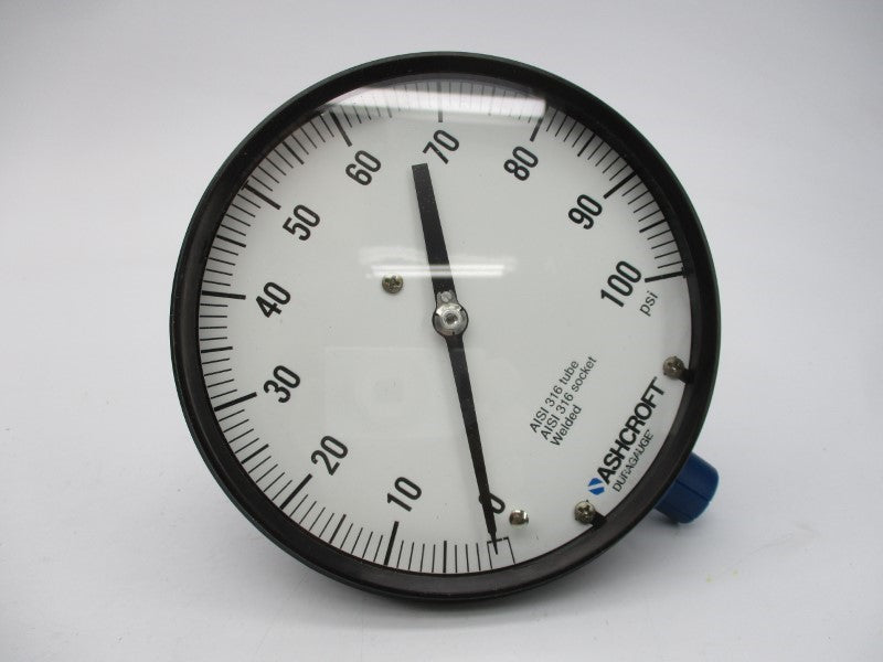 ASHCROFT 60-2462-SS-04L-100# 0-100PSI 6" NSMP