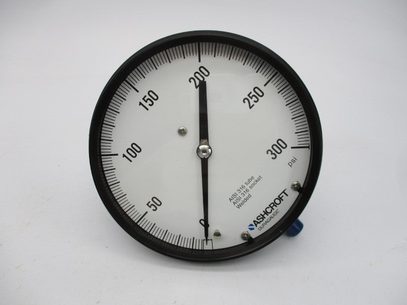 ASHCROFT 60-2462-SS-02L-300# 0-300PSI 6" NSMP