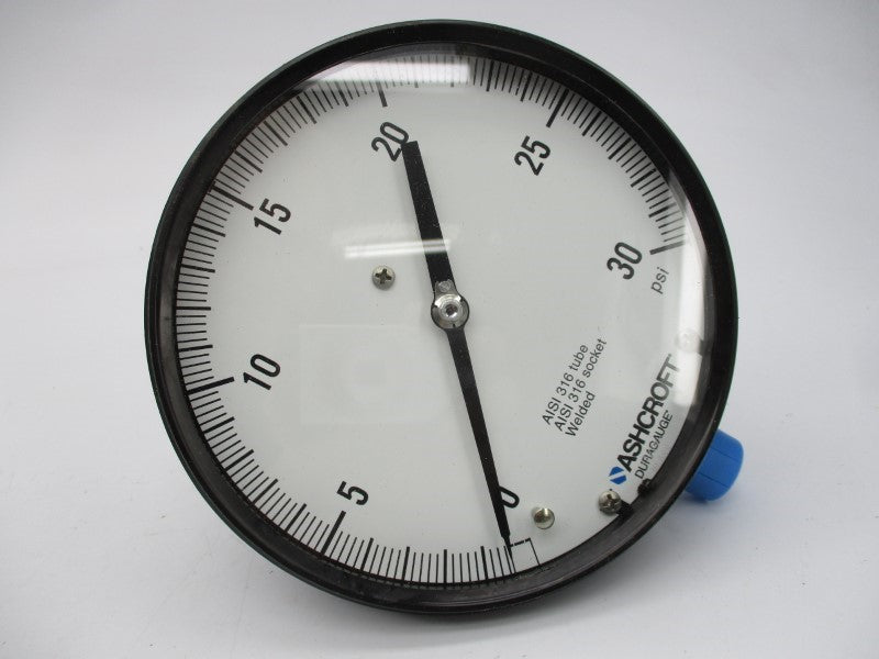 ASHCROFT 45-2462-SS-04L-30# 0-30PSI 4-1/2" NSMP