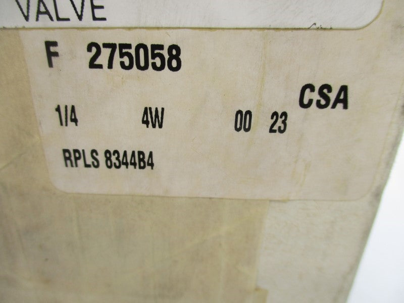 ASCO EF8344G0 110/120V 10-250PSI 1/4" NSMP