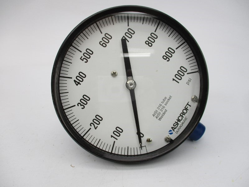ASHCROFT 60-2462-SS-04L-1000# 0-1000PSI 6" NSMP