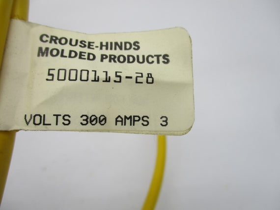 CROUSE HINDS 5000115-28 300V 3A NSNP